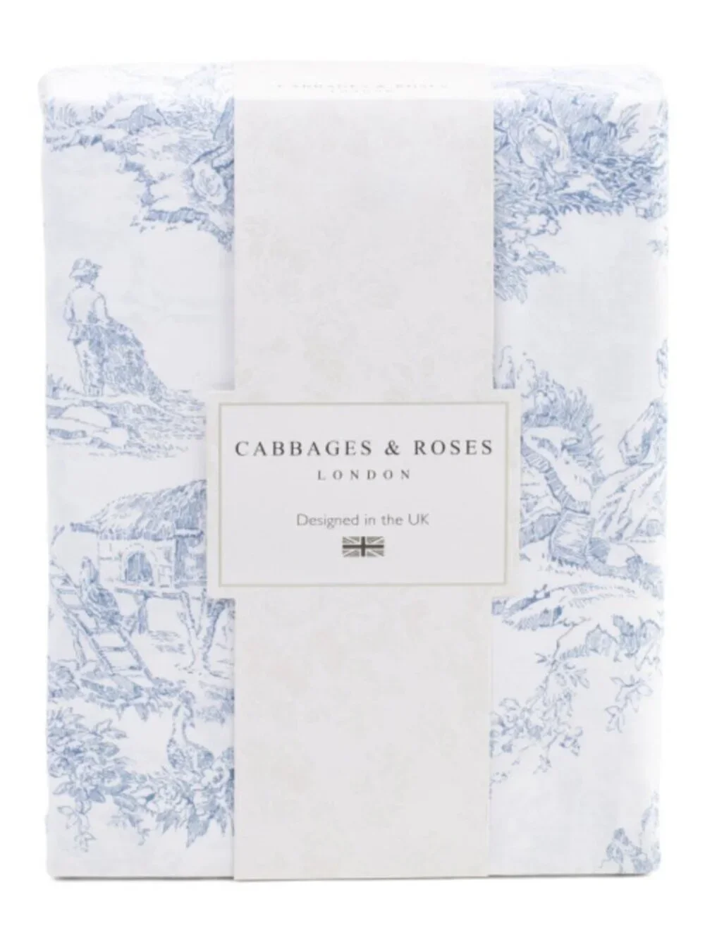 CABBAGES & ROSES Toile Cotton Sheet Set - Picture 1 of 5